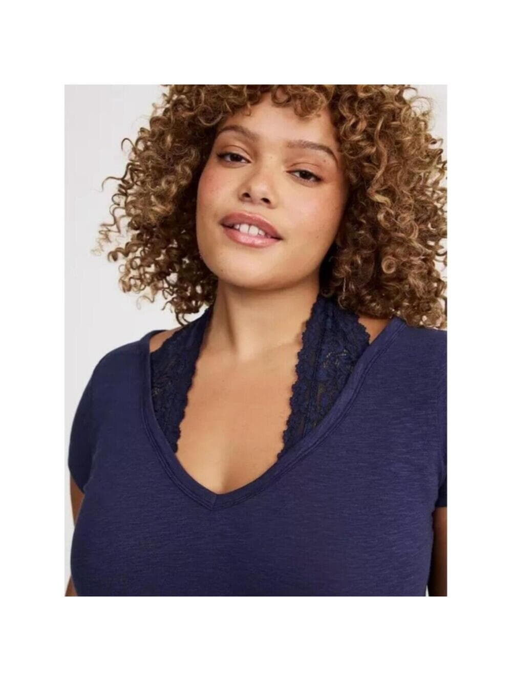 Torrid 2-Fer Lace Halter-Neck Tee