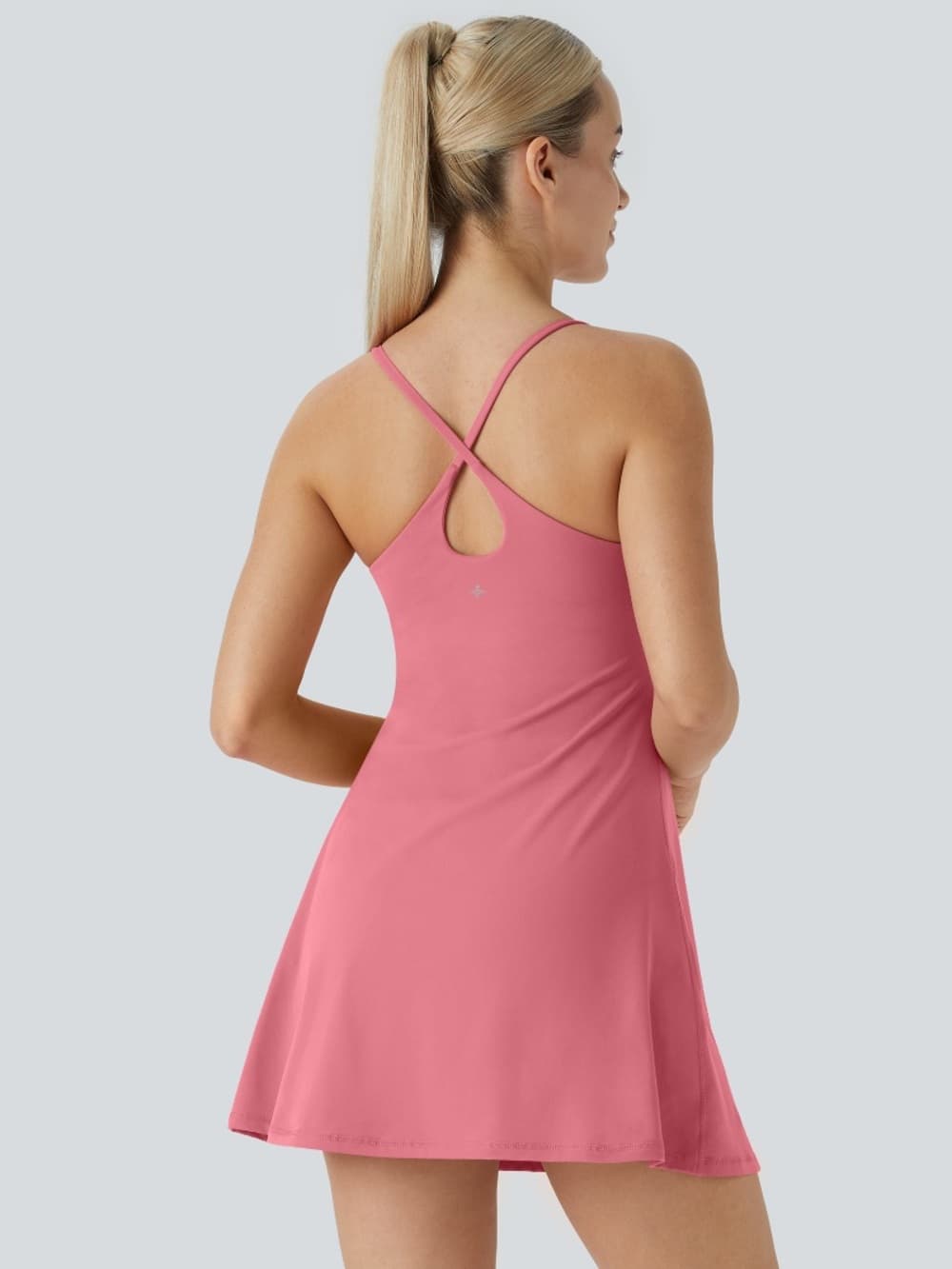 Halara Mom+Kid Collection- Girls SoftlyZero™ Plush Backless Active Dress