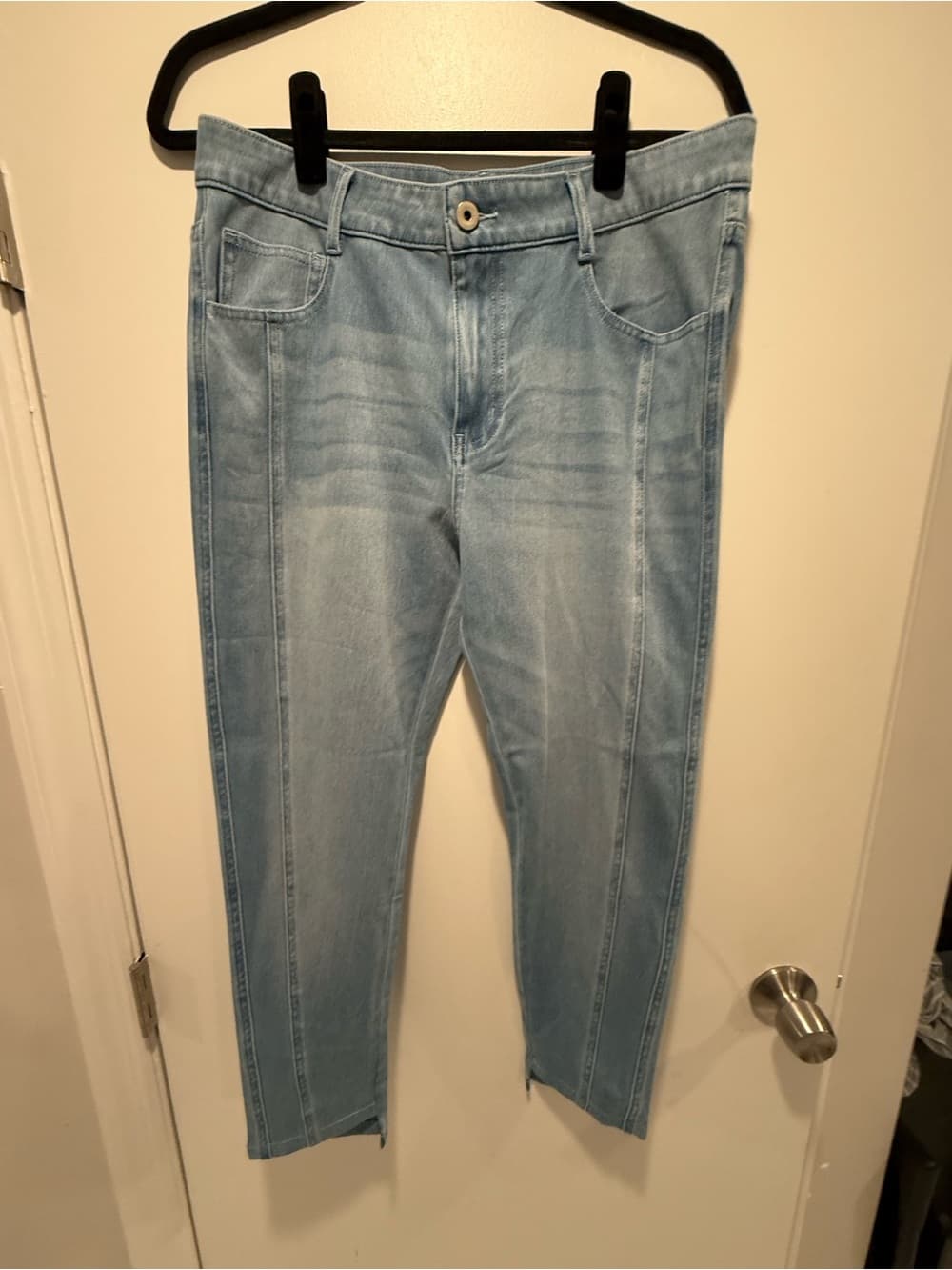 Halara Flex™ Denim Mid Low Rise Zipper Pockets Casual Skinny Jeans - Thumbnail 3