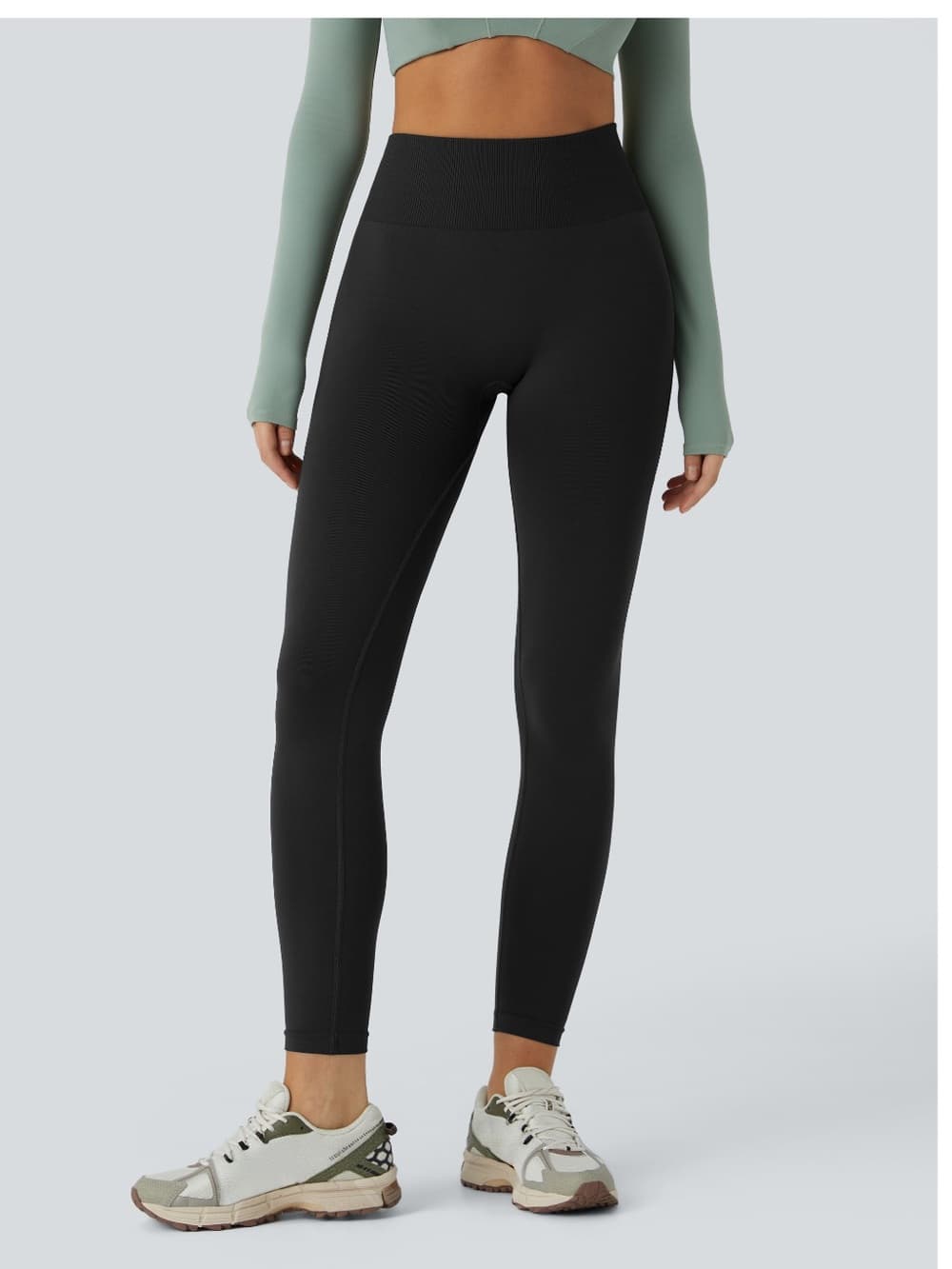 Halara OneForm Seamless Flow Mid Rise Tummy Control Butt Lifting Yoga - Thumbnail 7