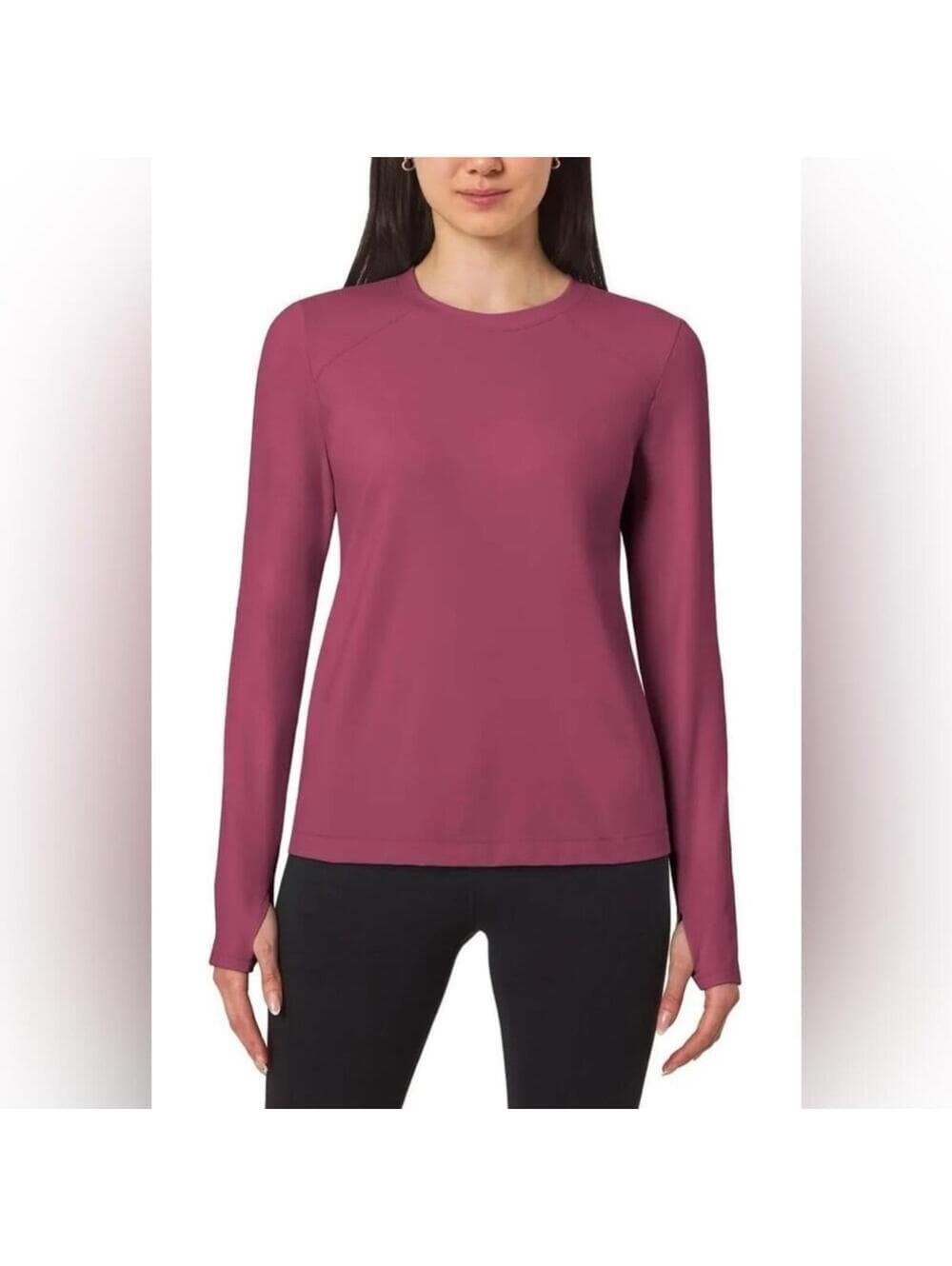 Mondetta Pink Fitted Long Sleeve Tee - Thumbnail 7