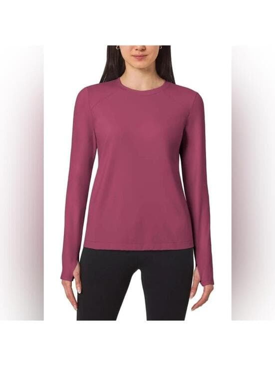 Mondetta Pink Fitted Long Sleeve Tee - Thumbnail 8