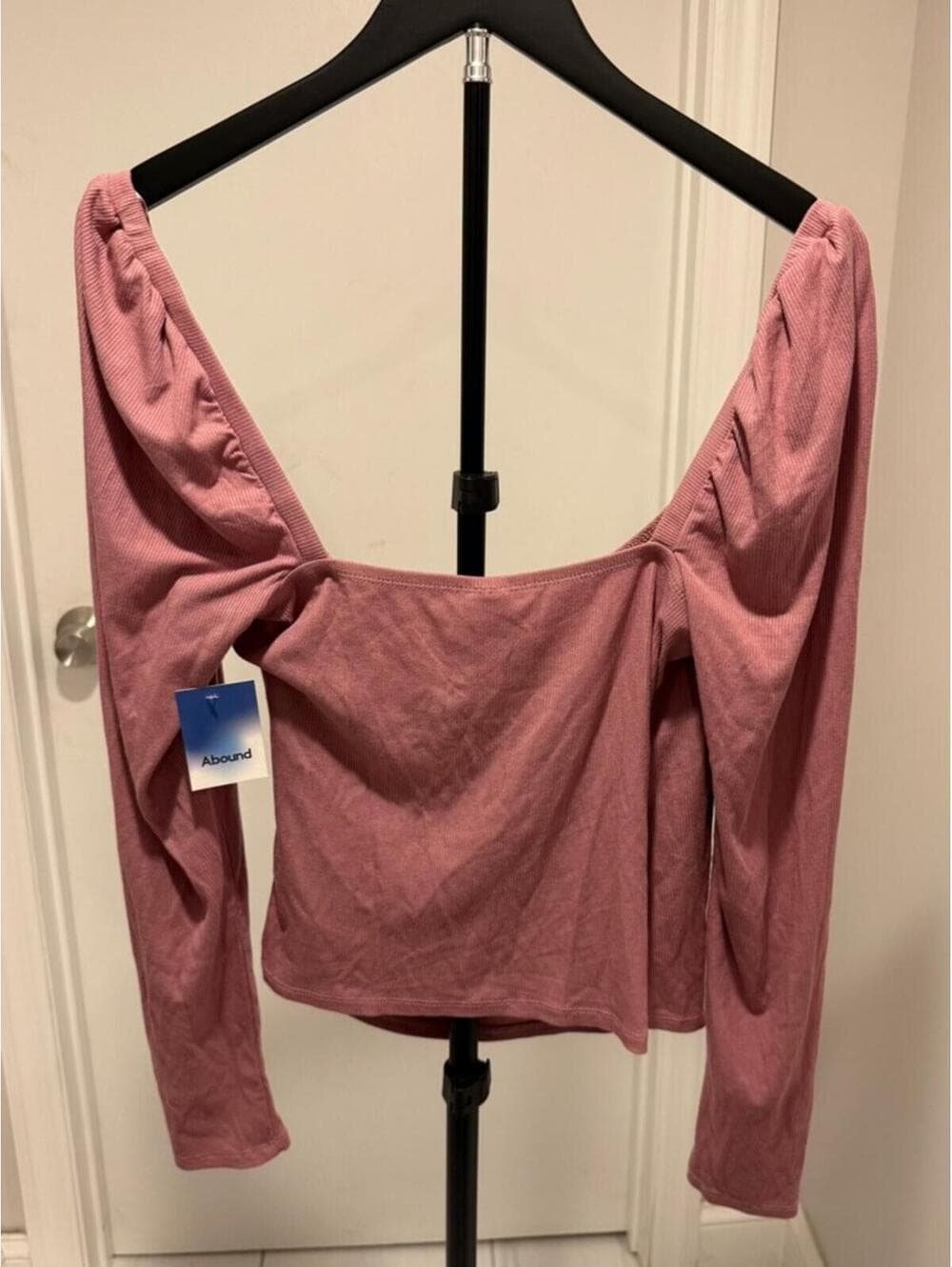Abound Mauve Pink Long-Sleeve Surplice Top - Thumbnail 3