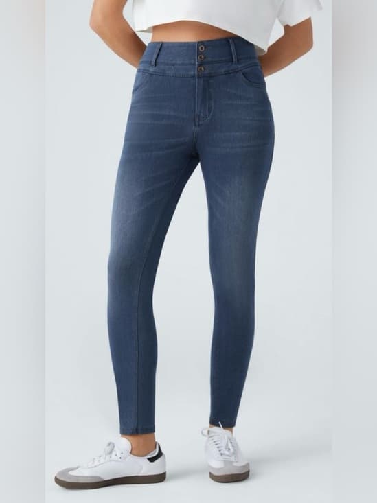 Halara Flex™ High Waisted Zipper Pockets Casual Skinny Jeans - Thumbnail 6