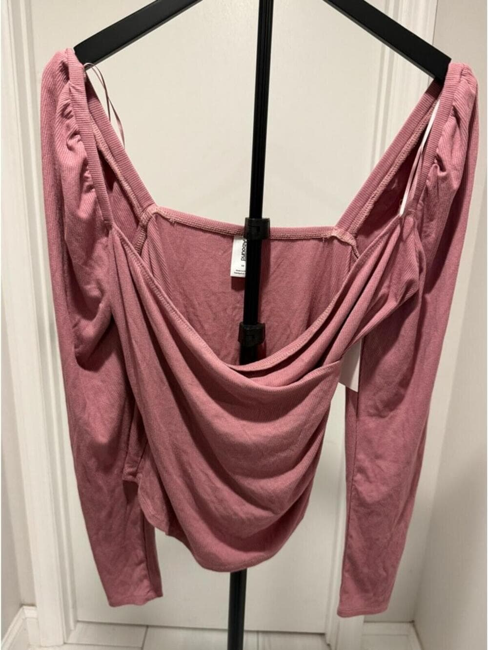 Abound Mauve Pink Long-Sleeve Surplice Top - Thumbnail 2