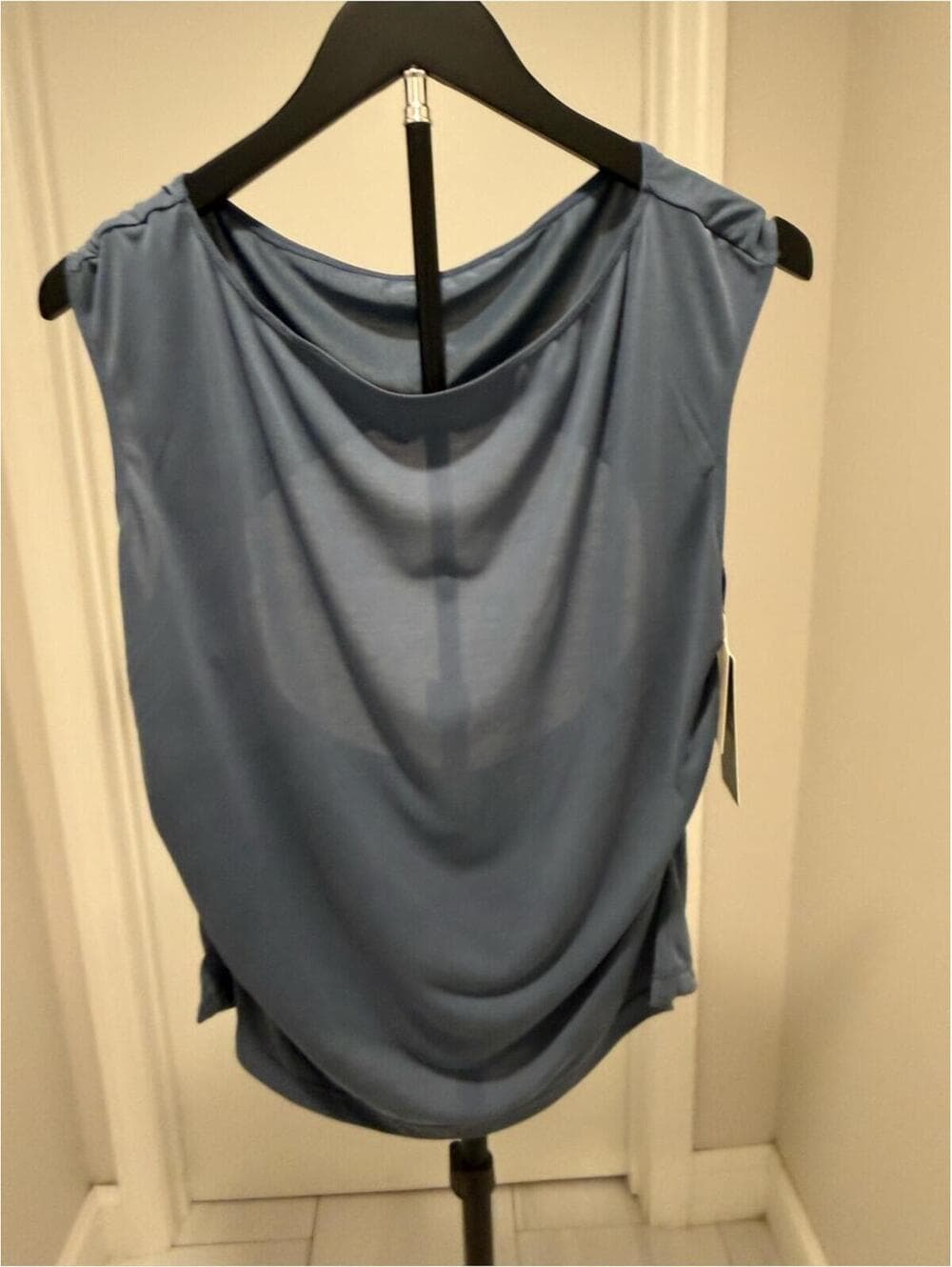 Halara Boat Neck Cap Sleeve Cut Out Yoga Top - Thumbnail 3