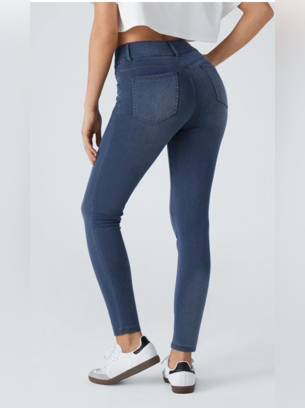 Halara Flex™ High Waisted Zipper Pockets Casual Skinny Jeans