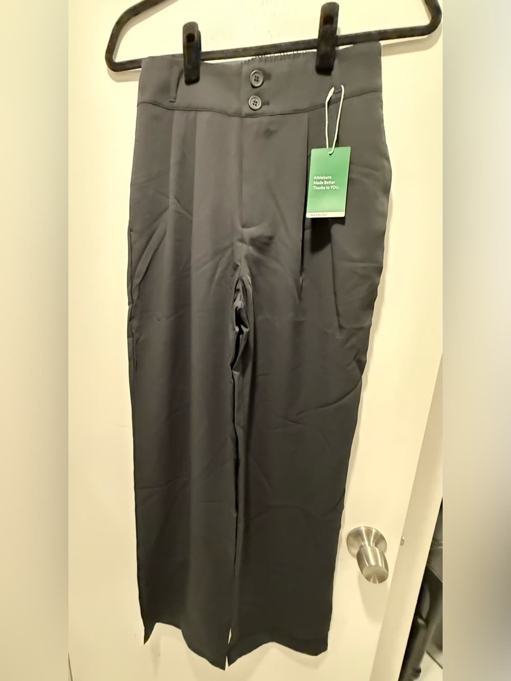 Halara Flex™ High Waisted Pocket Shirred Straight Leg Work - Thumbnail 2