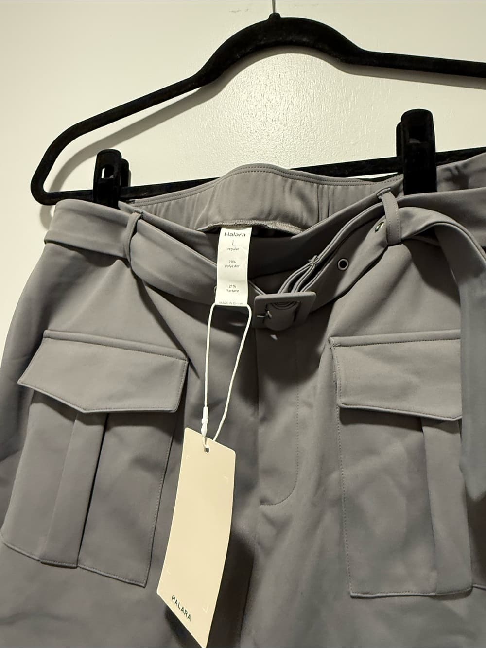 HALARA High Waisted Belted Flap Pocket Mini Cargo Skort - Thumbnail 5