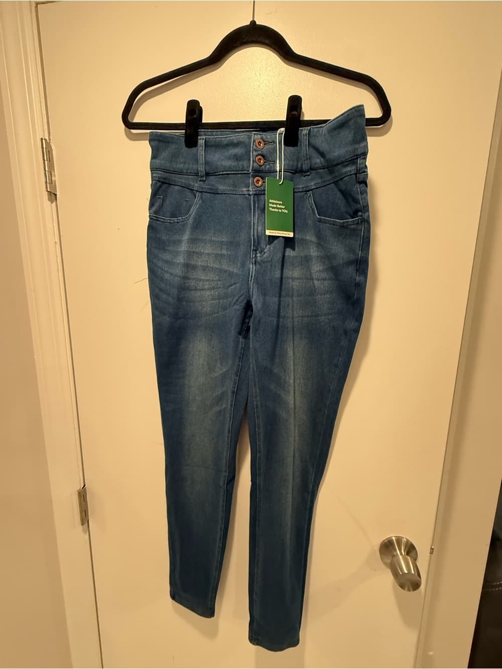 Halara Flex™ High Waisted Zipper Pockets Casual Skinny Jeans - Thumbnail 2