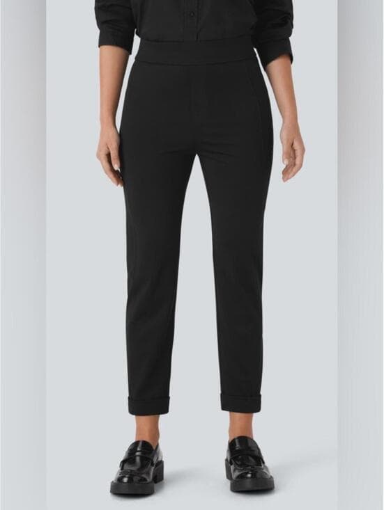 Halara High Waisted Rolled Hem Skinny Tapered Ankle Length Casual Pants - Thumbnail 10