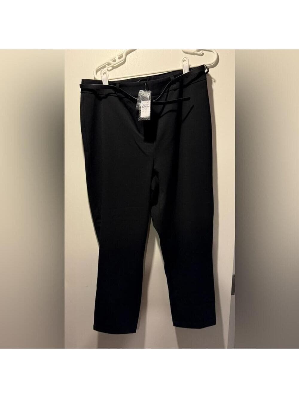 City Chic Black Pants with Belt - Thumbnail 6