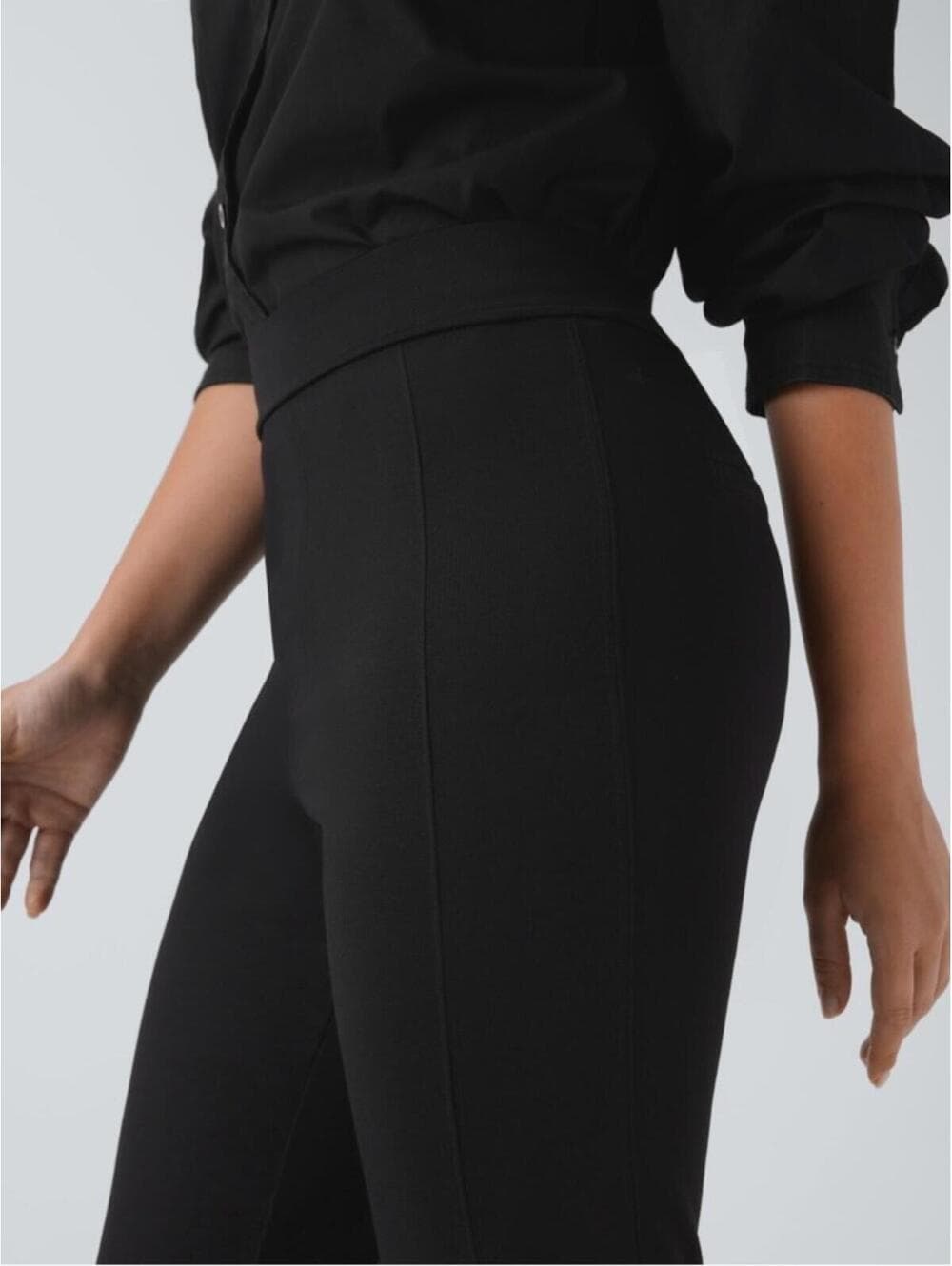 Halara High Waisted Rolled Hem Skinny Tapered Ankle Length Casual Pants - Thumbnail 2