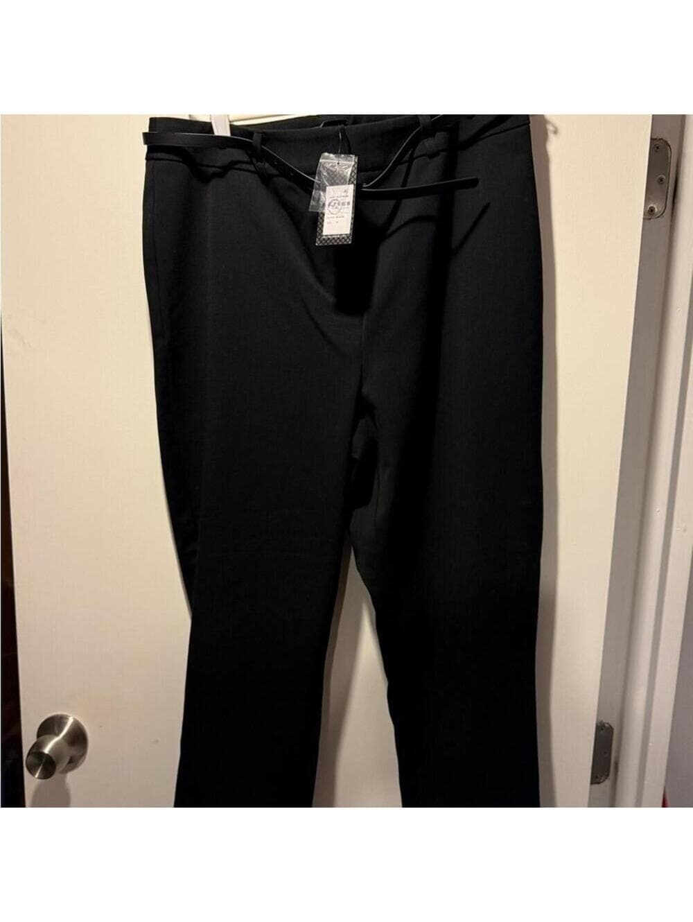 City Chic Black Pants with Belt - Thumbnail 7