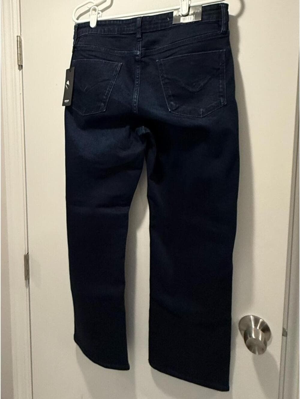 Hudson Jeans Womens 12 Obscurity Blue Midrise Straight Stretch Denim 12/32 - Thumbnail 3