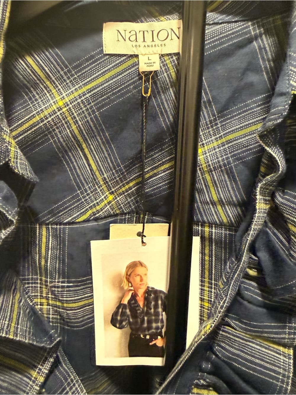 Nation LTD Beckett Blouse STARRY NIGHT PLAID - Thumbnail 5