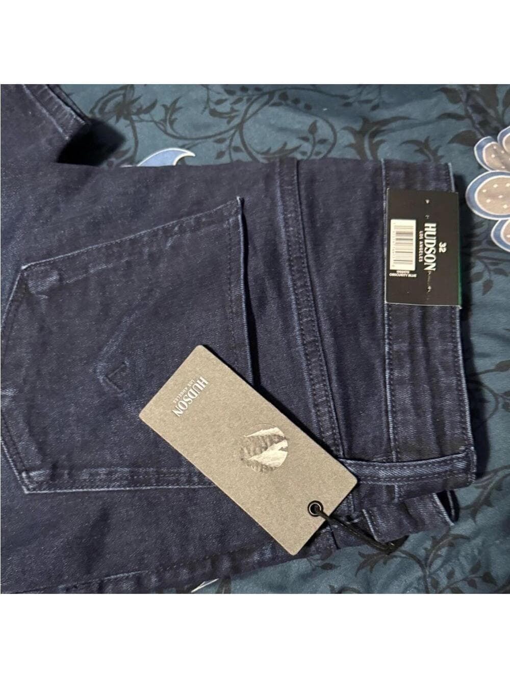 Hudson Jeans Womens 12 Obscurity Blue Midrise Straight Stretch Denim 12/32 - Thumbnail 5