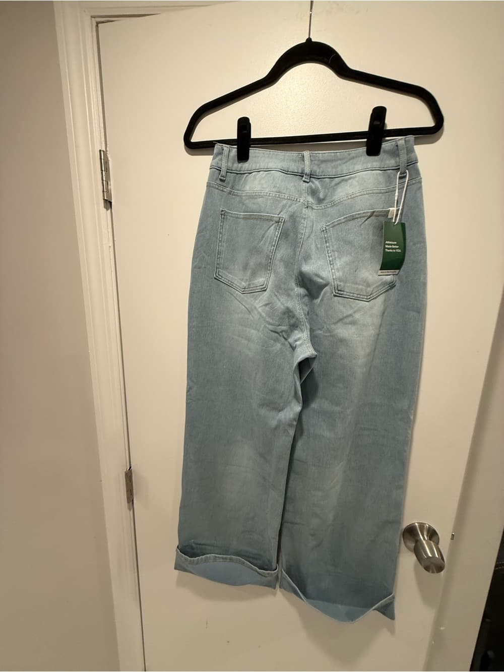 Halara Flex™ High Waisted Pockets Rolled Hem Wide Leg Washed Casual - Thumbnail 5