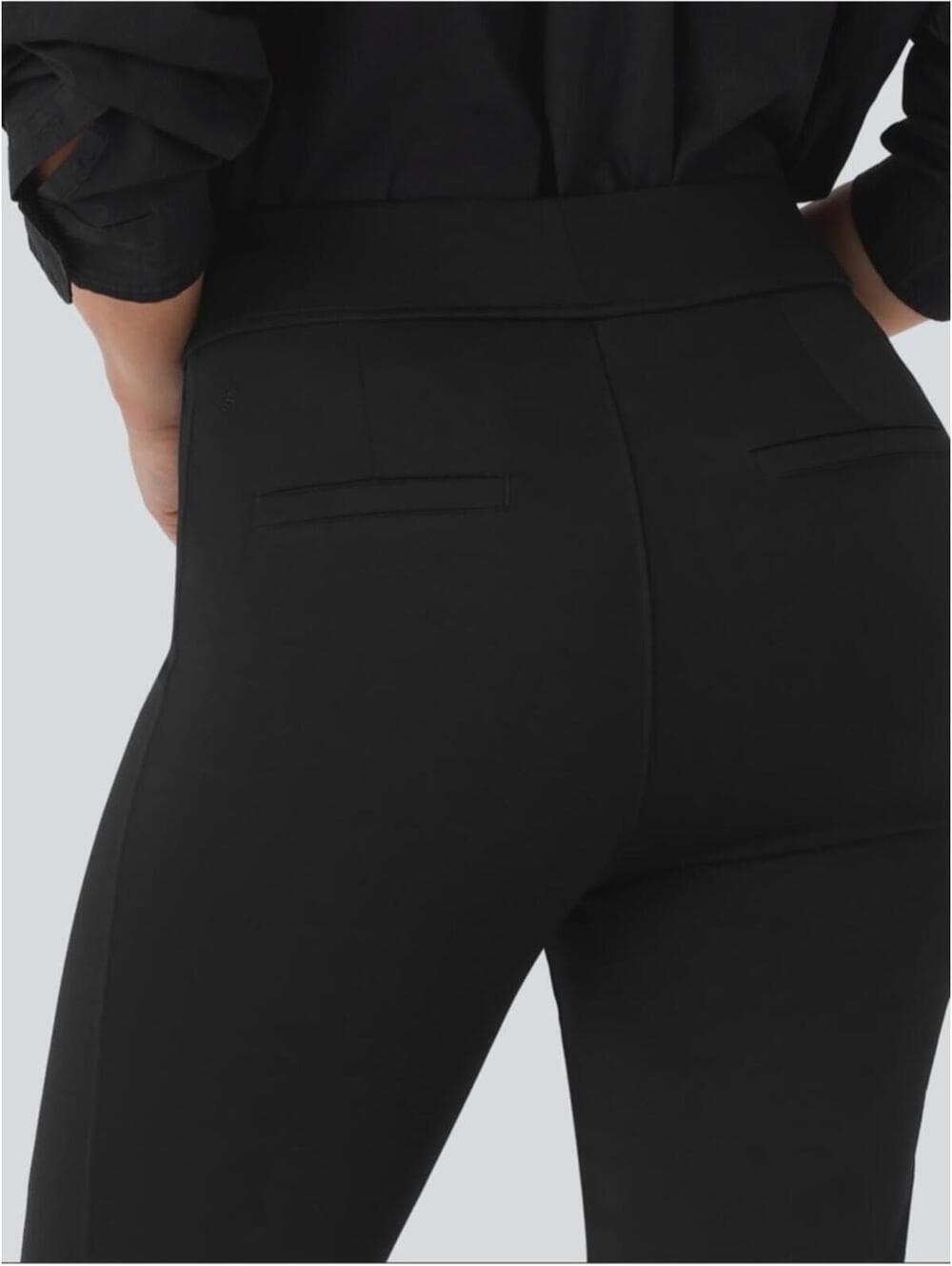Halara High Waisted Rolled Hem Skinny Tapered Ankle Length Casual Pants - Thumbnail 3