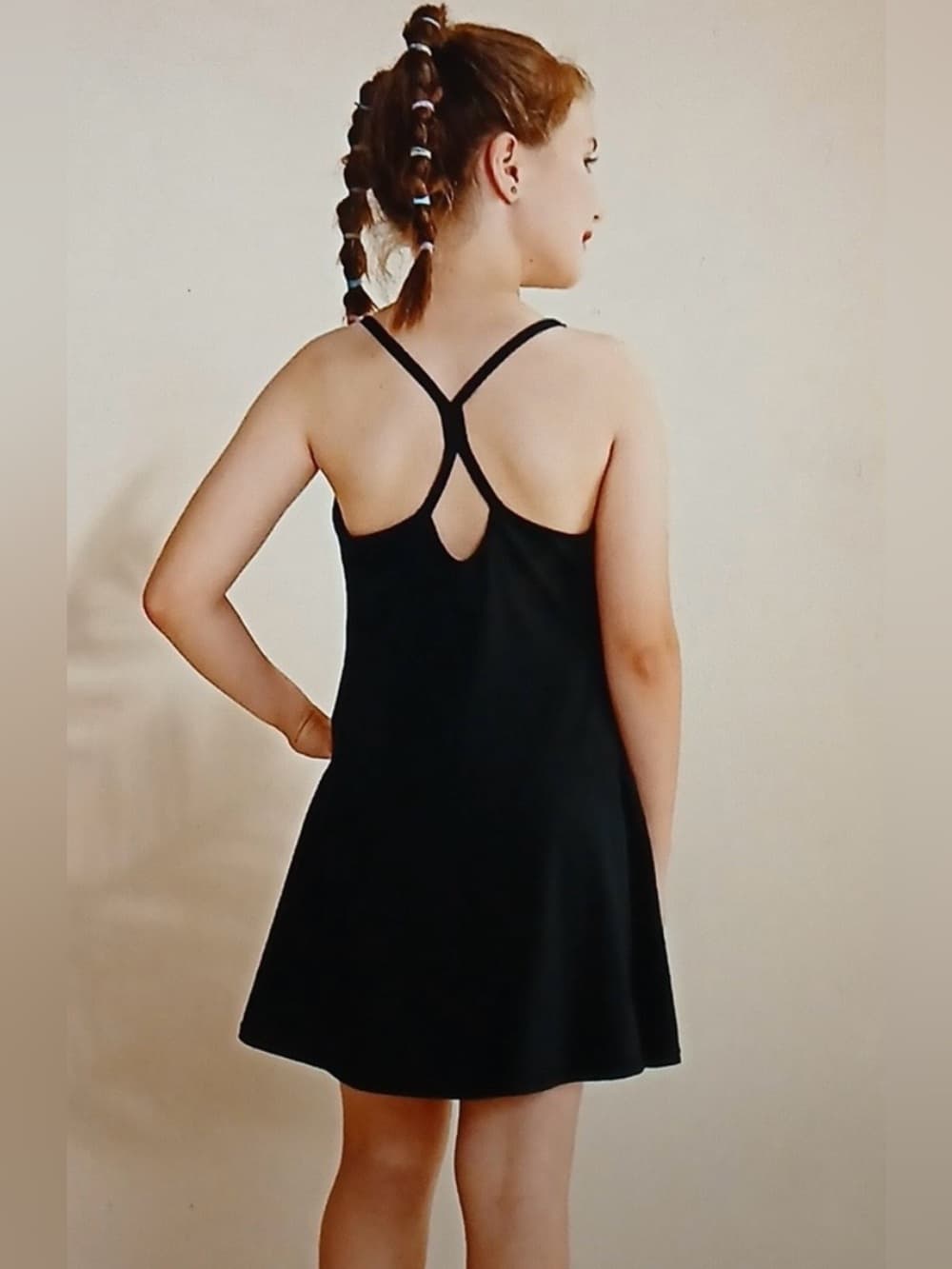 Halara Mom+Kid Collection- Girls SoftlyZero™ Plush Backless Active Dress