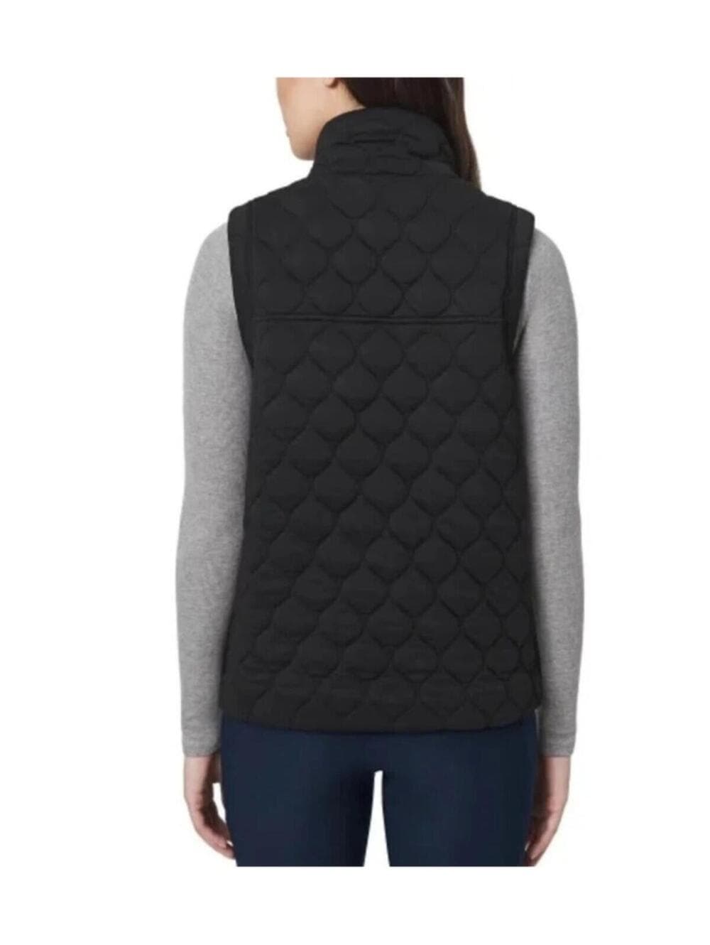 Kirkland Black Quilted Women's Vest - Lightweight Sleeveless Jacket