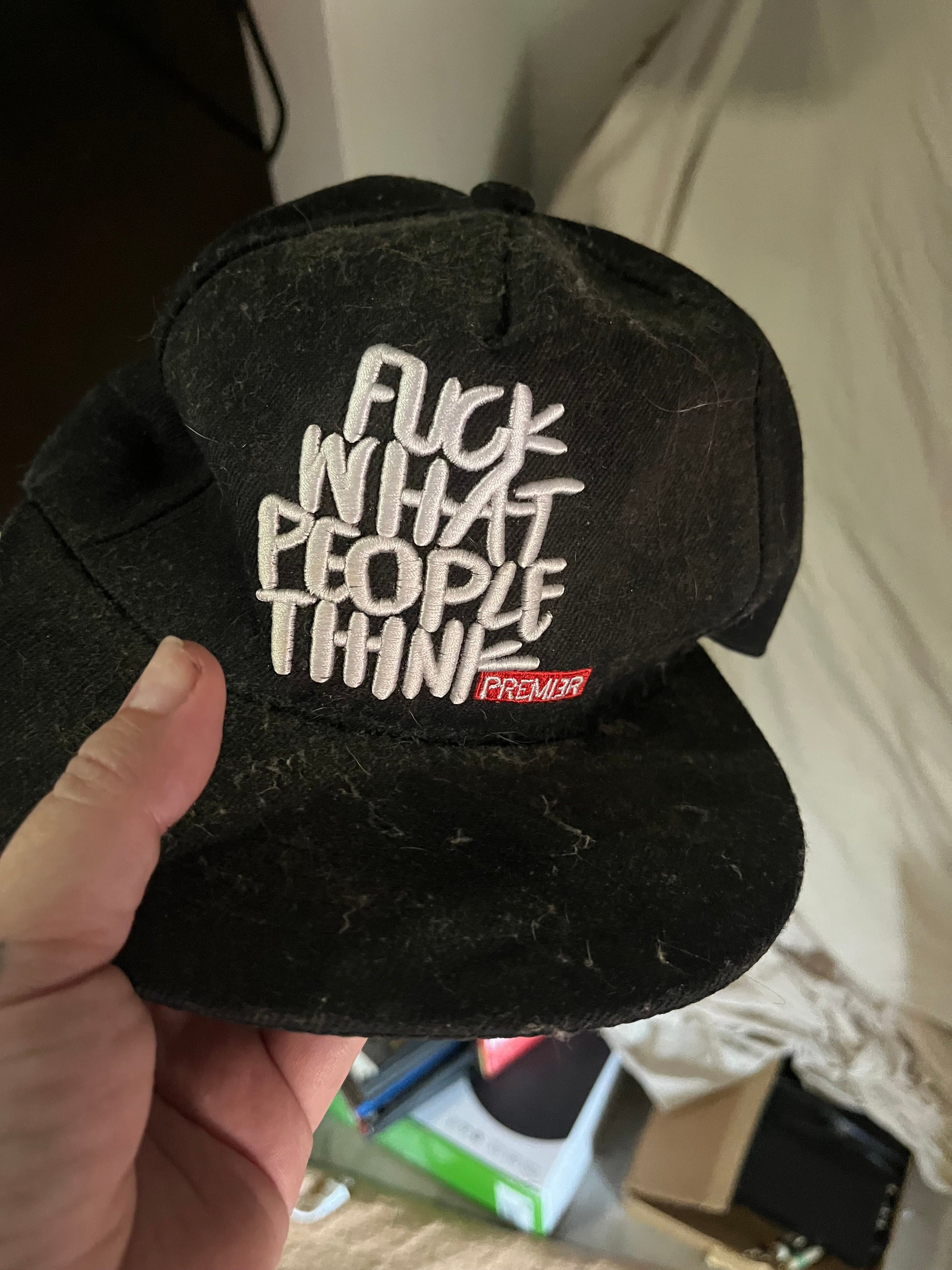 Premier Embroidered Black Snapback Hat - Thumbnail 2