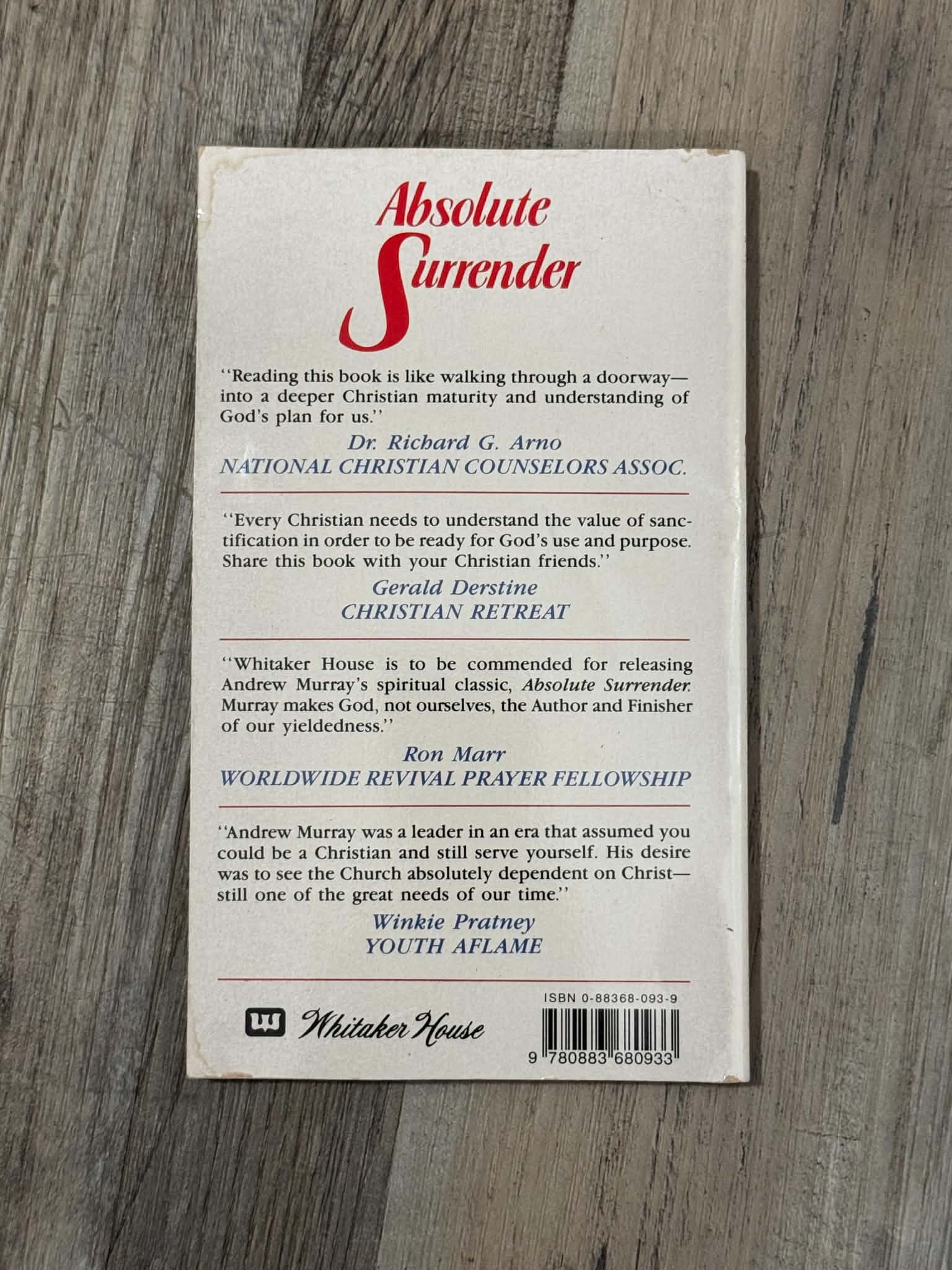 Absolute Surrender by Andrew Murray Paperback - Thumbnail 2