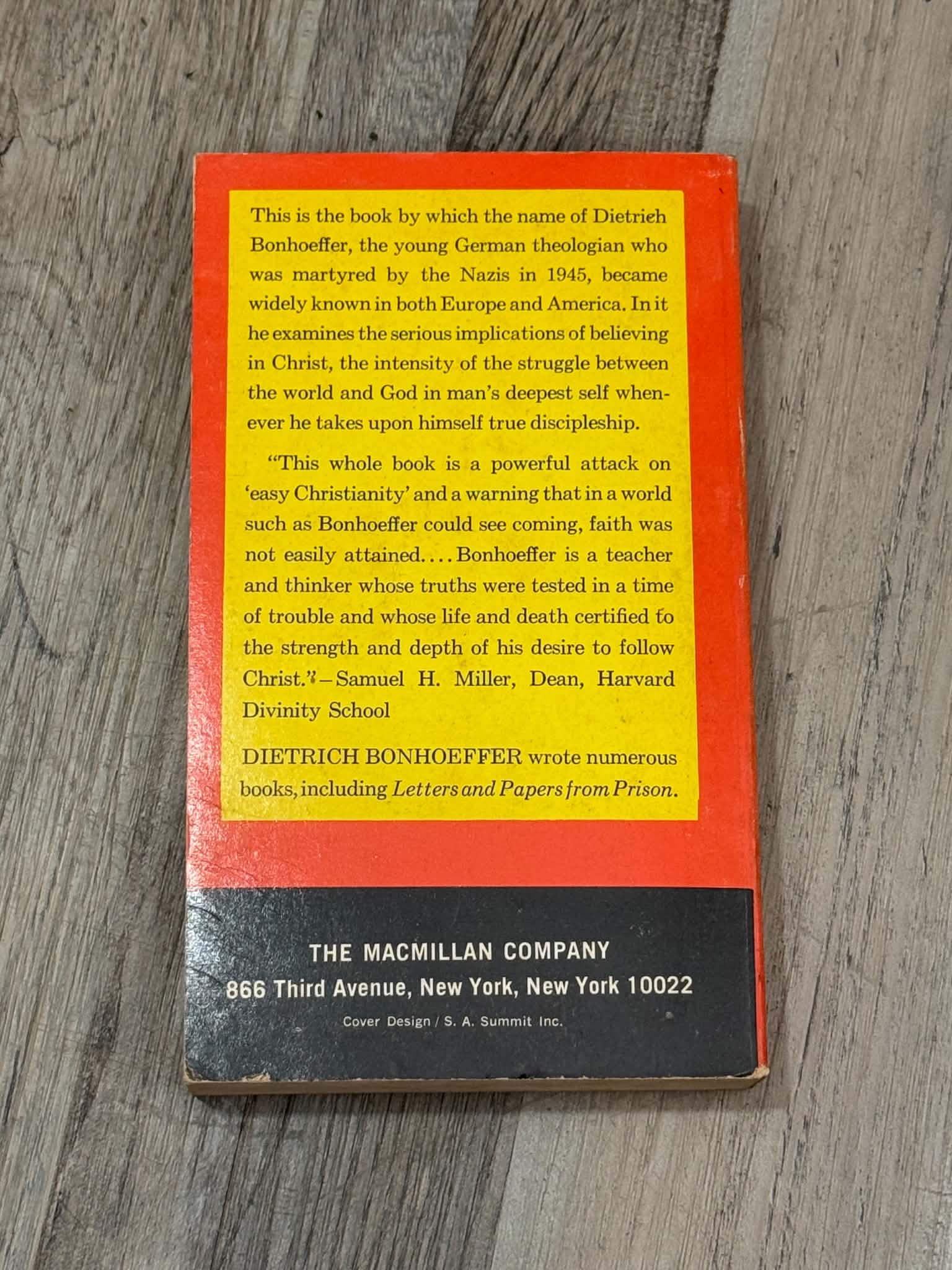 The Cost of Discipleship by Dietrich Bonhoeffer Paperback - Thumbnail 2