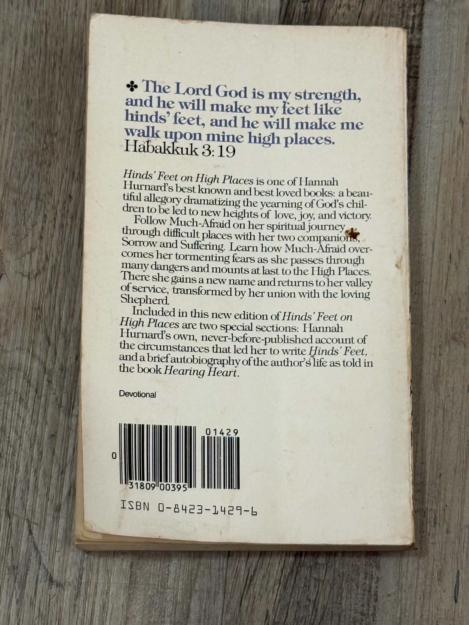 Hinds' Feet on High Places by Hannah Hurnard Paperback - Thumbnail 3