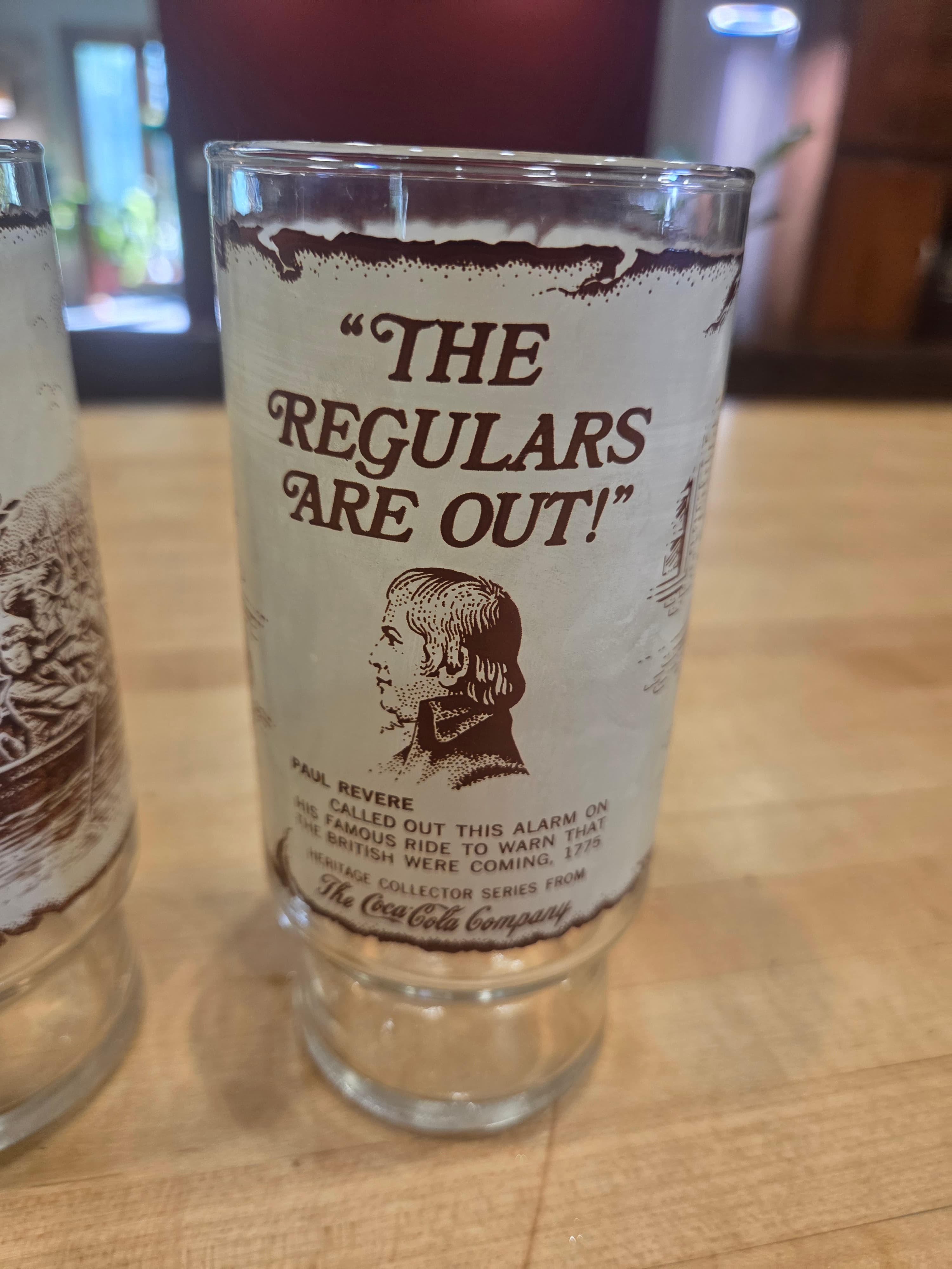 Vintage 1976 Coca Cola Heritage Glass Lot of 3 - Washington Revere - Thumbnail 5