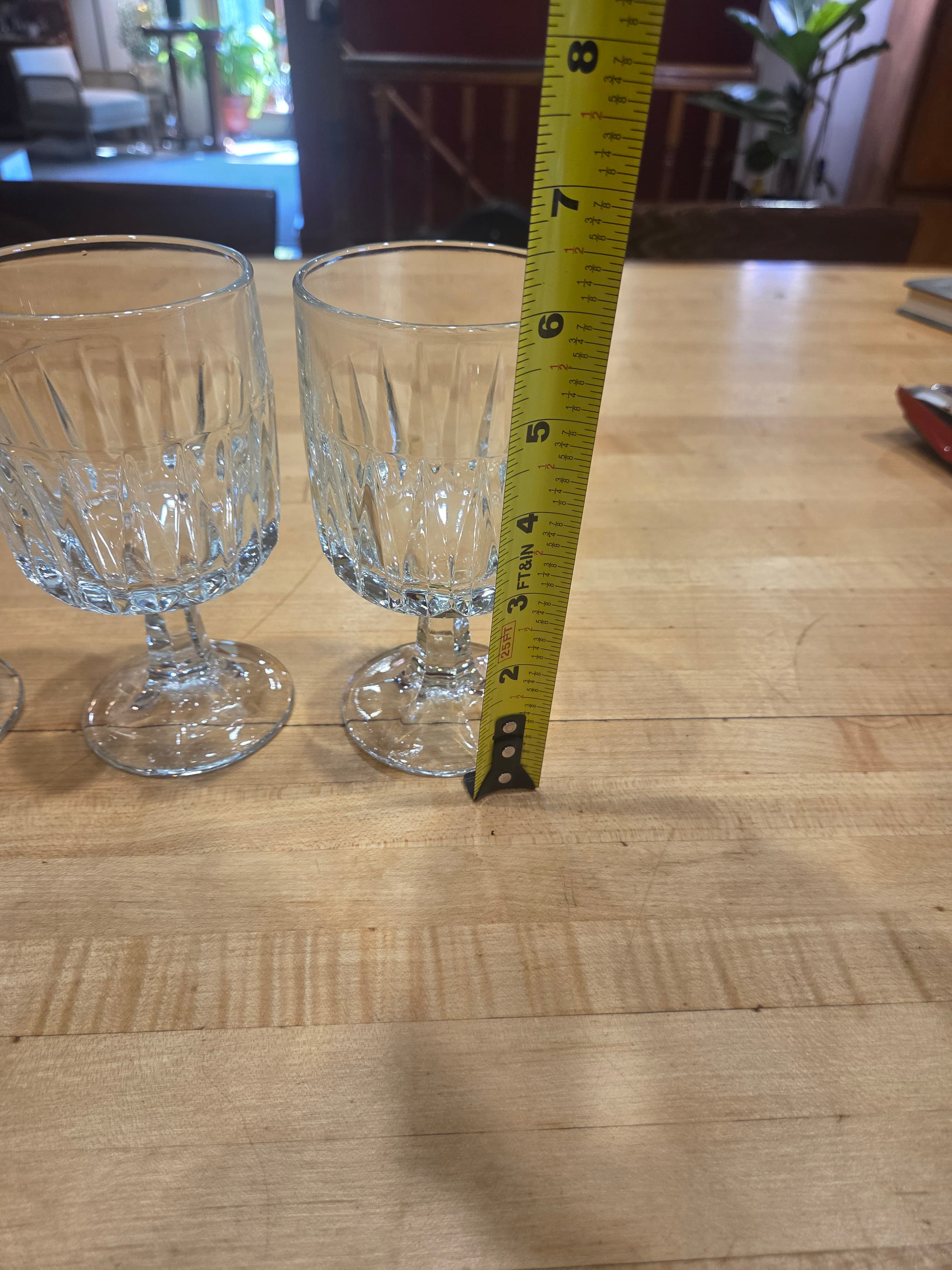 Set of 6 Vintage Crystal Glasses - Thumbnail 6