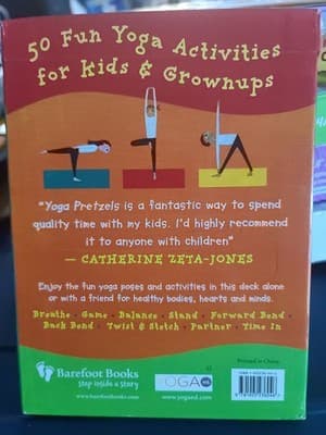 Barefoot Books Yoga Pretzels 50 Yoga Activity Cards Illustrated Deck w/ Box - Thumbnail 3