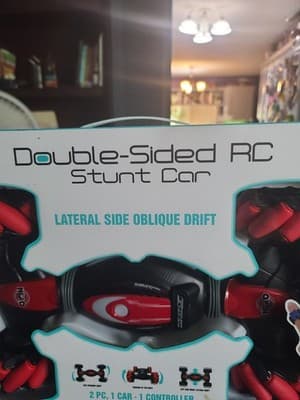 Double-Sided RC Stunt Car w/ Gesture Control & Lights, Red/Black Electric NIB - Thumbnail 3