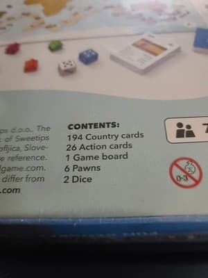 Sweetips d.o.o. The World Game Geography Educational Board Game 2-5 Players 7+ - Thumbnail 4