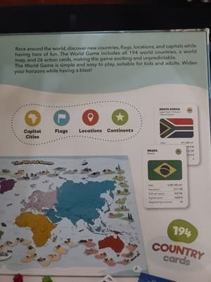 Sweetips d.o.o. The World Game Geography Educational Board Game 2-5 Players 7+ - Thumbnail 5