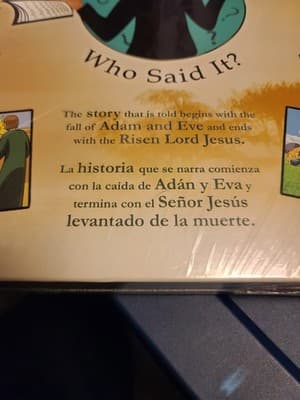 Who Said It? Bible Bilingual Spanish/English Board Game 2 Players Ages 13+ 2010 - Thumbnail 2