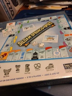 RARE NIB SEALED Siloam Springs-opoly Board Game Arkansas Late for the Sky brand - Thumbnail 3