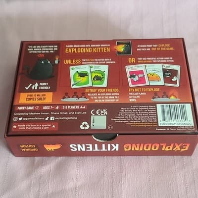 Exploding Kittens Exploding Kittens Original Edition Card Game 2-5 Players 2021 - Thumbnail 2