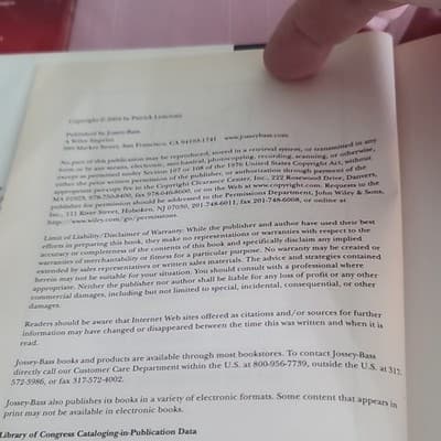 Patrick Lencioni Death by Meeting: A Leadership Fable (2004) Hardcover DJ - Thumbnail 3