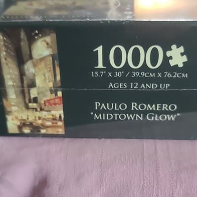 Andrews + Blaine Paulo Romero Midtown Glow 1000pc Interlocking Puzzle 12+ #1245 - Thumbnail 4