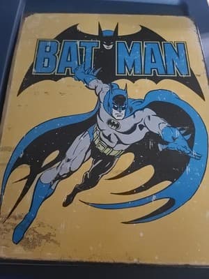 5 DC Comics Metal Decorative Sign Lot Retro - Thumbnail 2