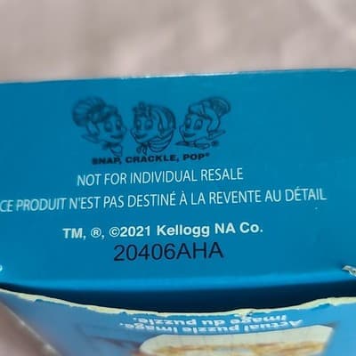 Kellogg's Rice Krispies Snap Crackle Pop Jigsaw Puzzle 2021 MPN 20406AHA - Thumbnail 3