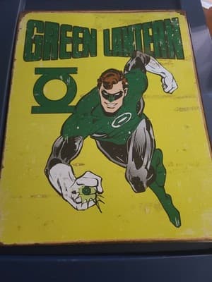 5 DC Comics Metal Decorative Sign Lot Retro - Thumbnail 4