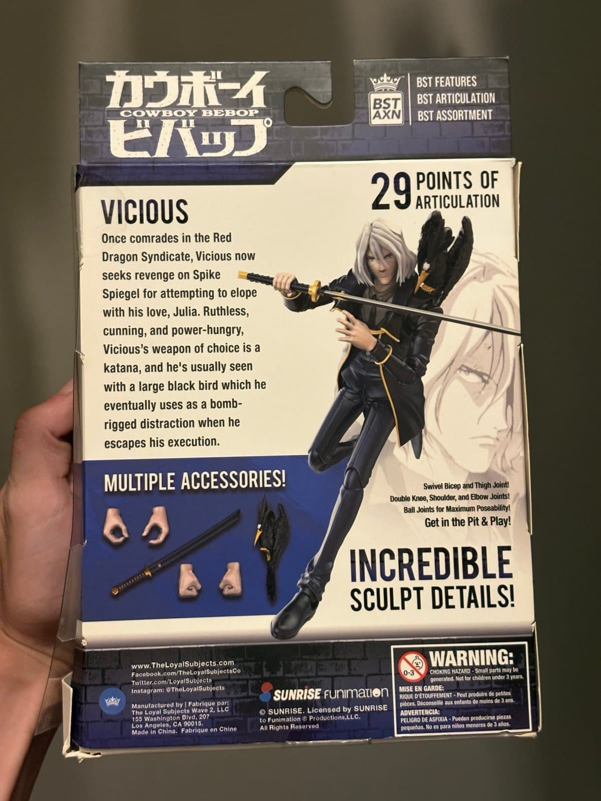 Cowboy Bebop Vicious BST AXN Figurine - Thumbnail 3