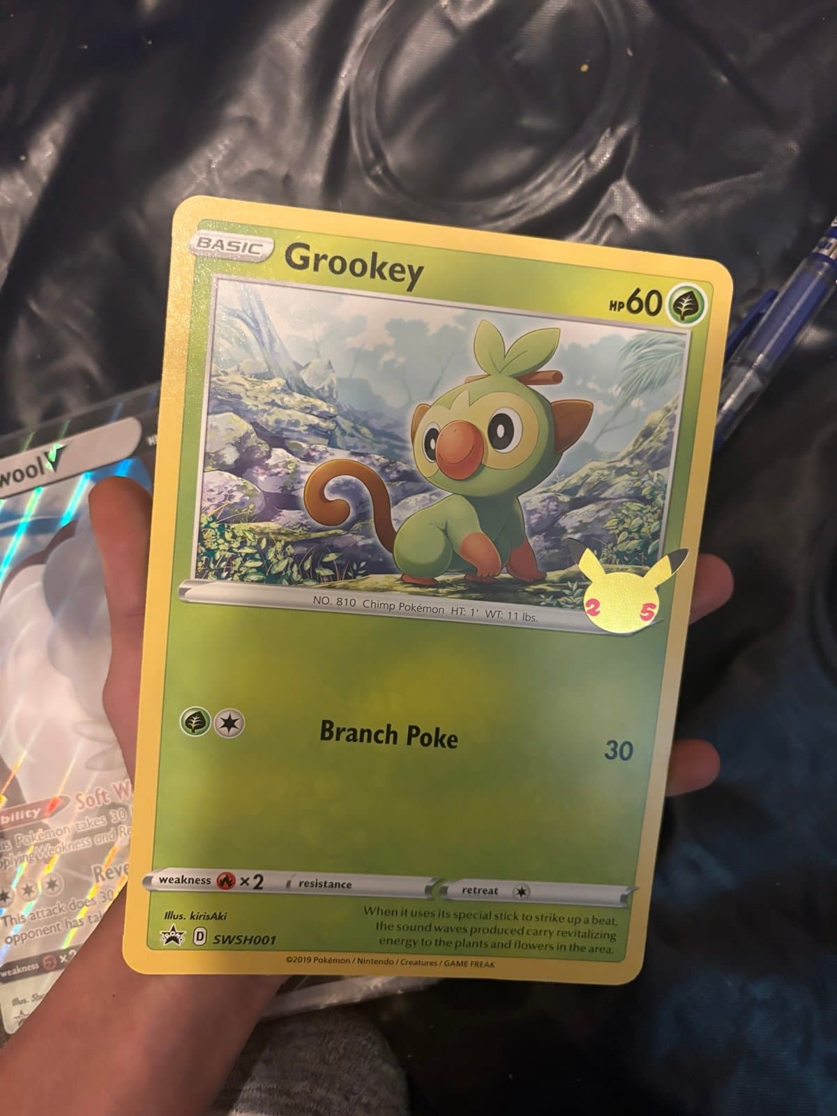 Jumbo Grookey Pokemon Card