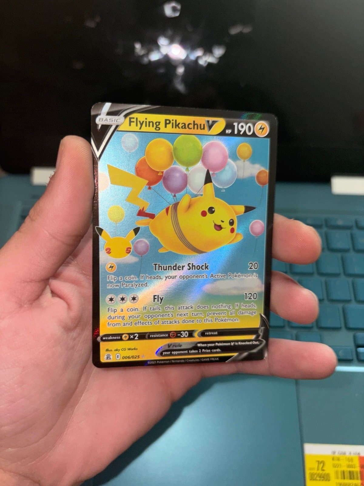 Flying Pikachu V NM Pokemon Card