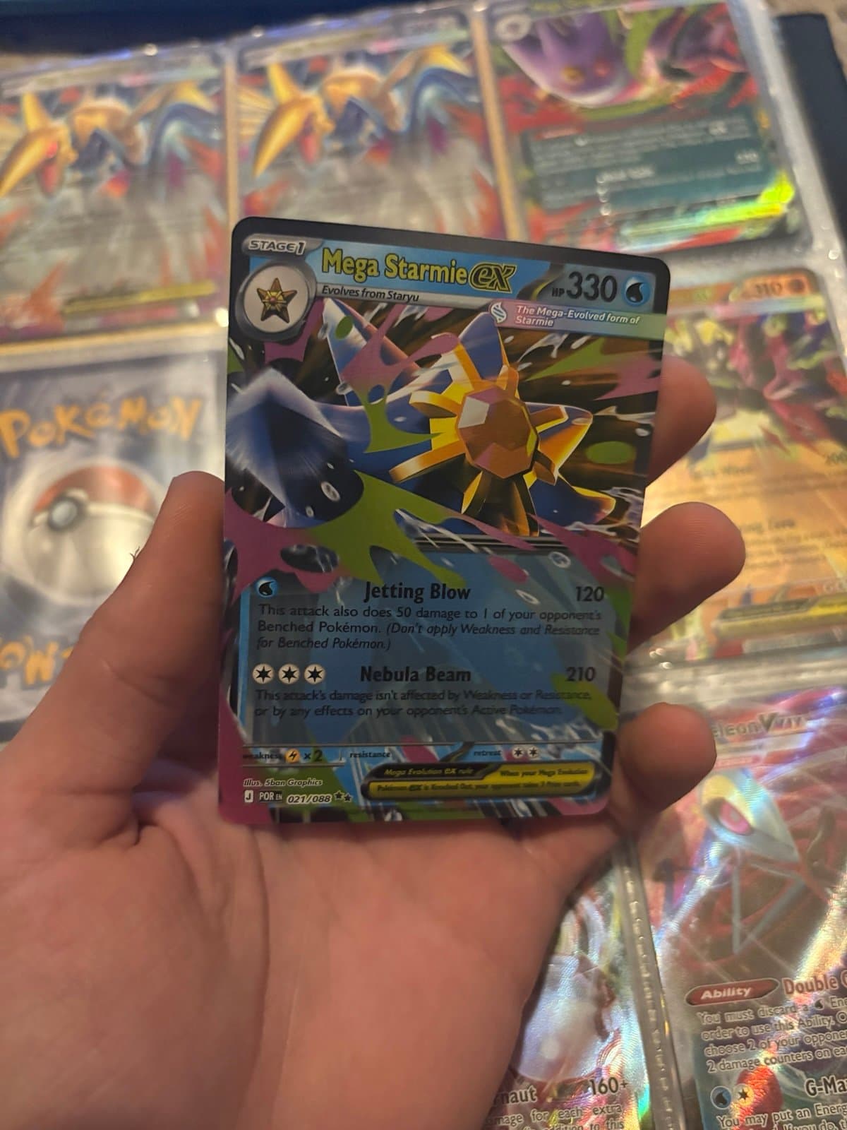 Mega Starmie EX Pokemon Card - Thumbnail 2