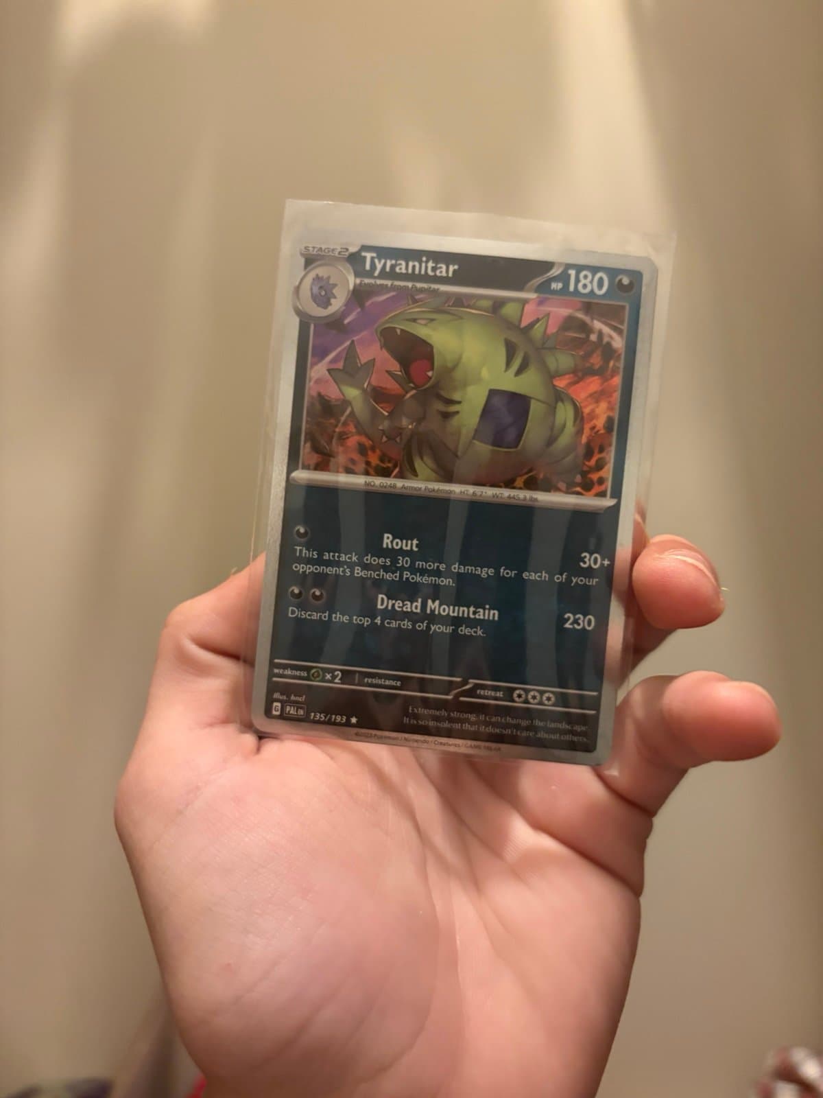 Pokemon TCG Tyranitar Cosmo Holo - Thumbnail 2