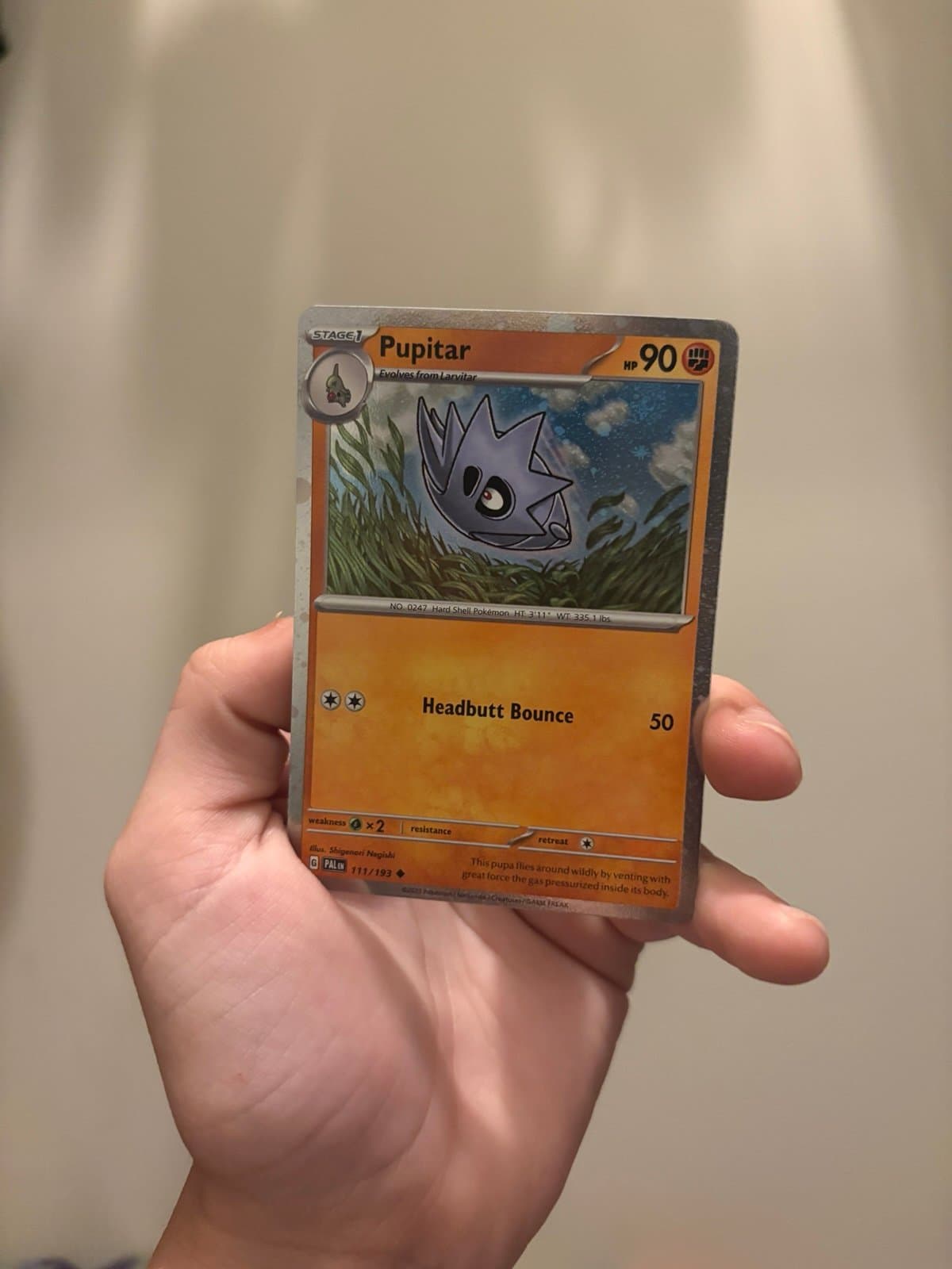 Pokemon TCG Pupitar Cosmo Holo - Thumbnail 2