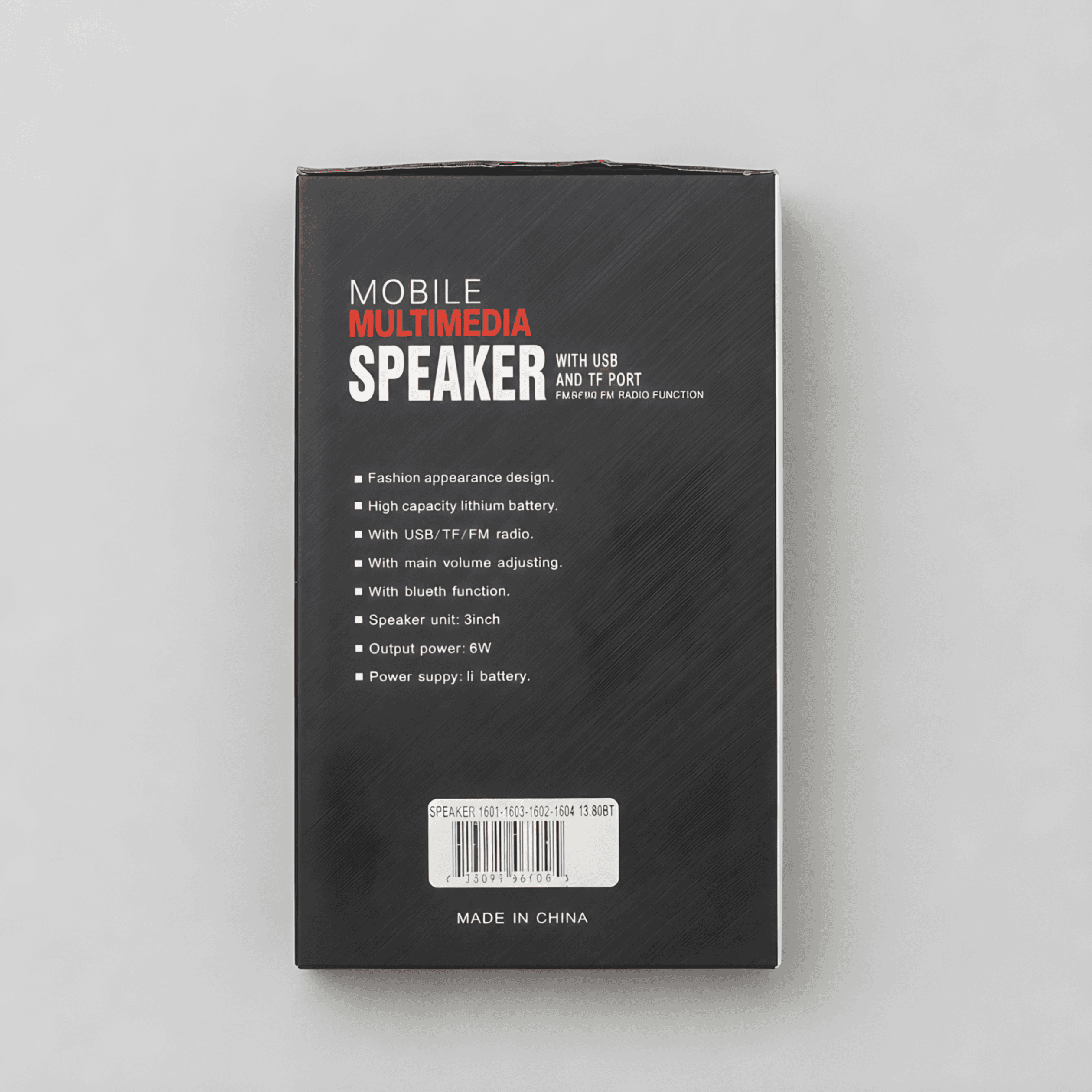 MS-1602BT Mobile Multimedia Speaker with Bluetooth/FM - Thumbnail 2